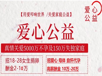 红旗捐卵助孕生子 爱心志愿者招募